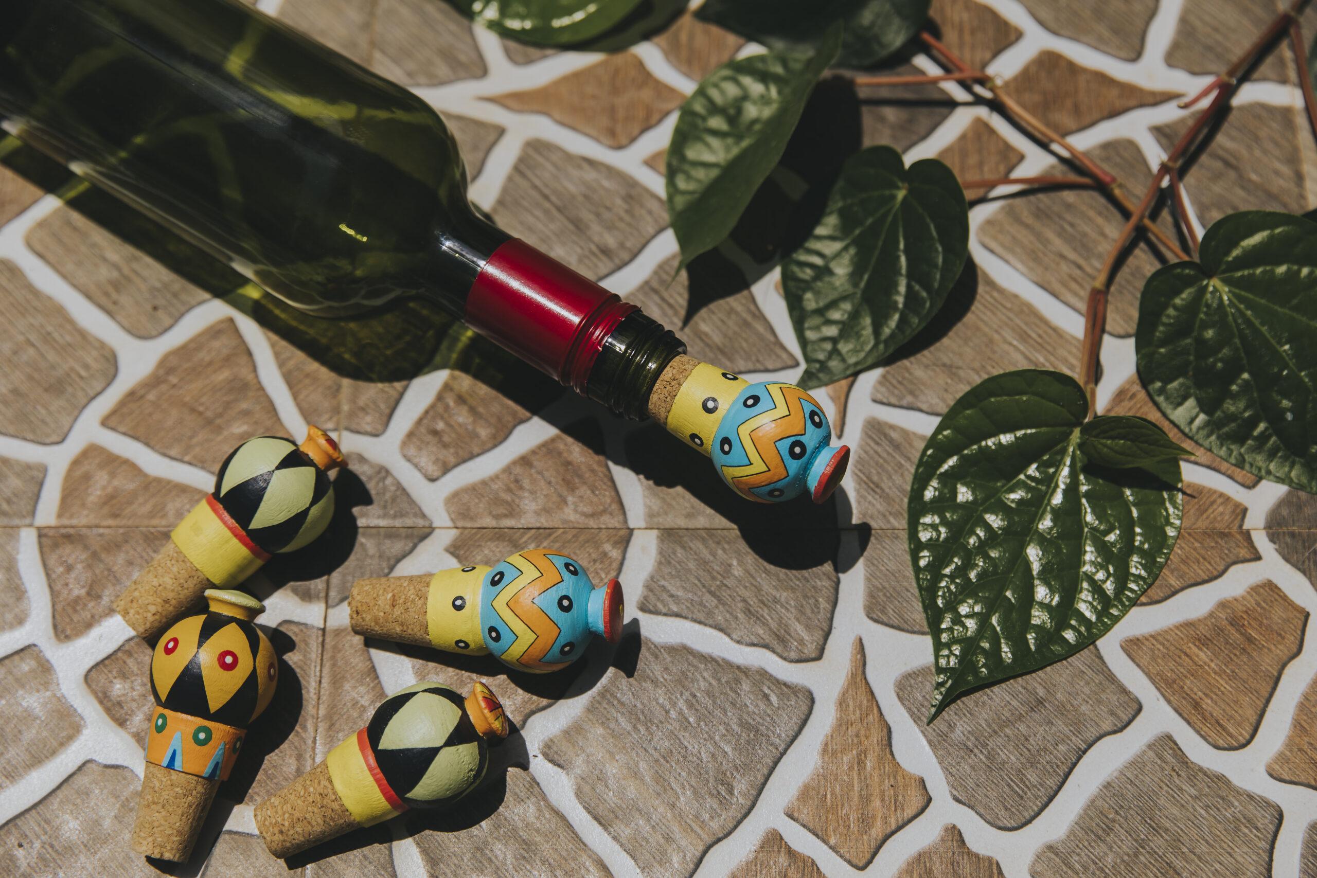 Handpainted Wine/ Cork Stopper - Image 2
