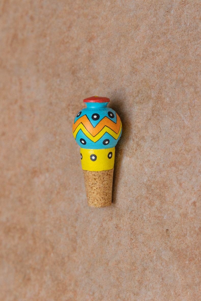 Handpainted Wine/ Cork Stopper - Image 5