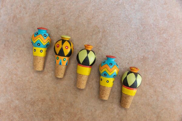 Handpainted Wine/ Cork Stopper - Image 4
