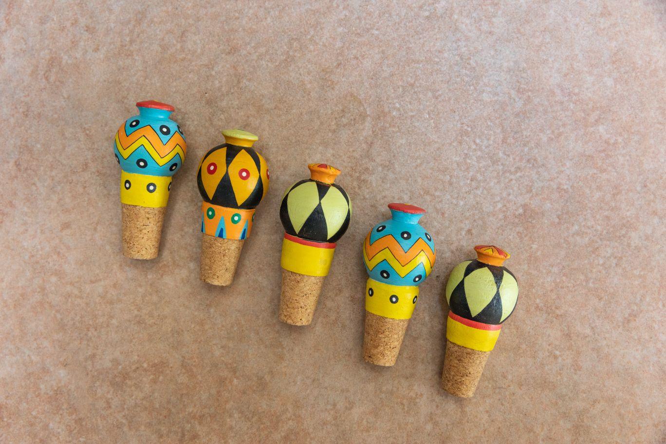 Handpainted Wine/ Cork Stopper - Image 4