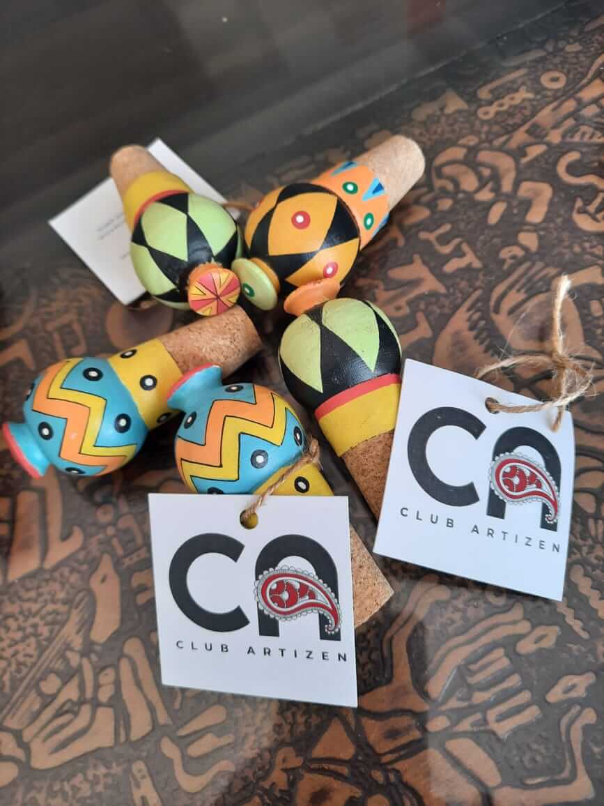 Handpainted Wine/ Cork Stopper - Image 3