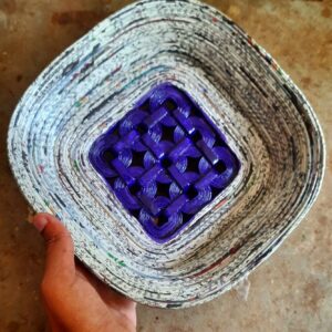 Handmade Newspaper Bowl (Large)