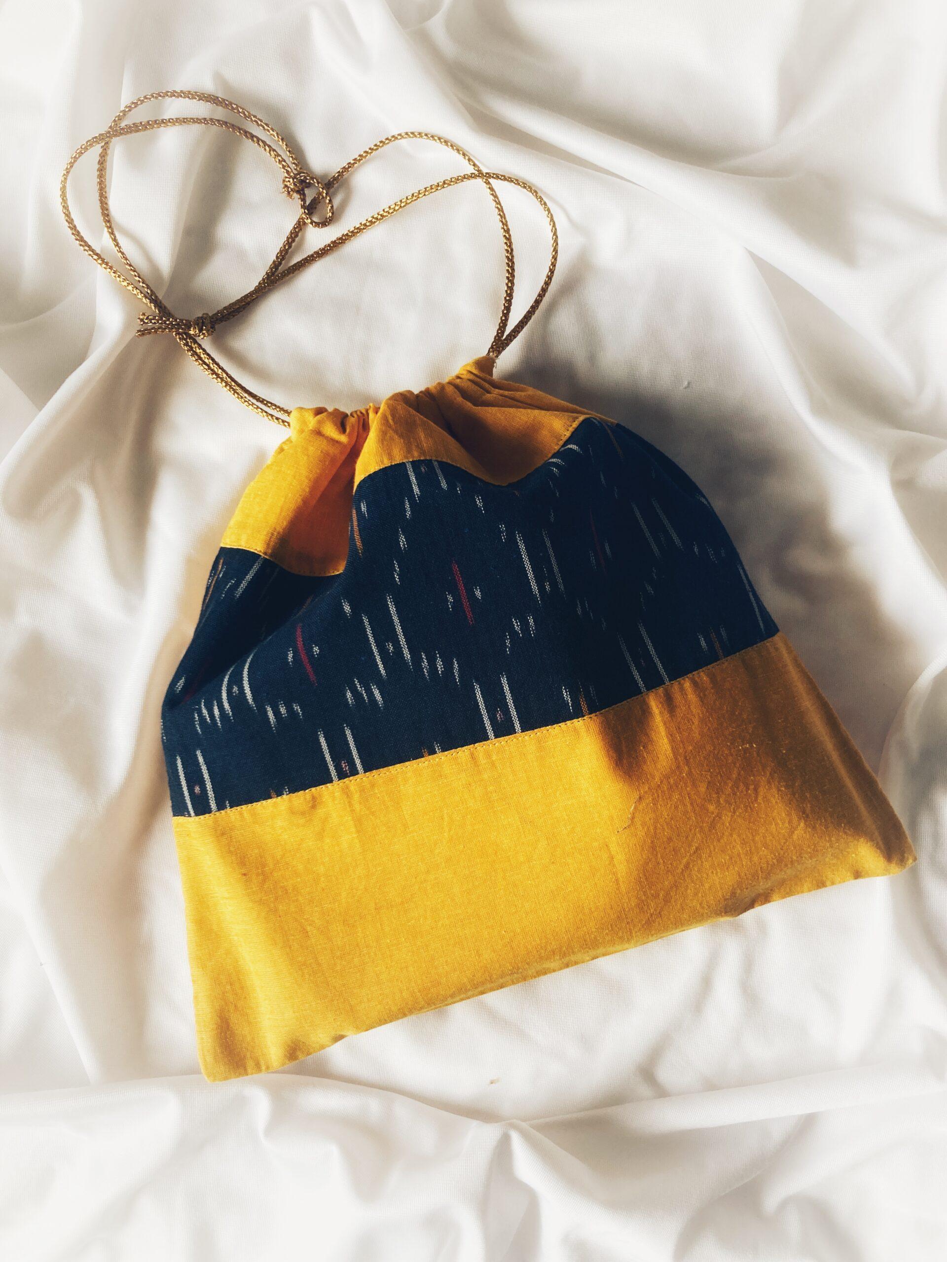 Cotton Ikkat Gift Bags (Various Colours) - Image 5