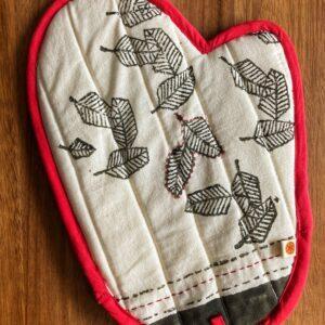 Oven Gloves Blockprinted