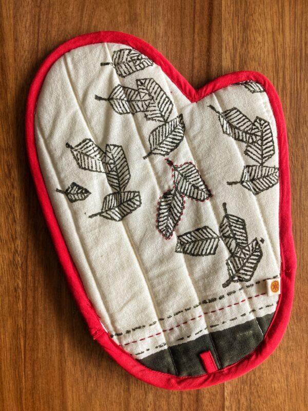 Oven Gloves Blockprinted