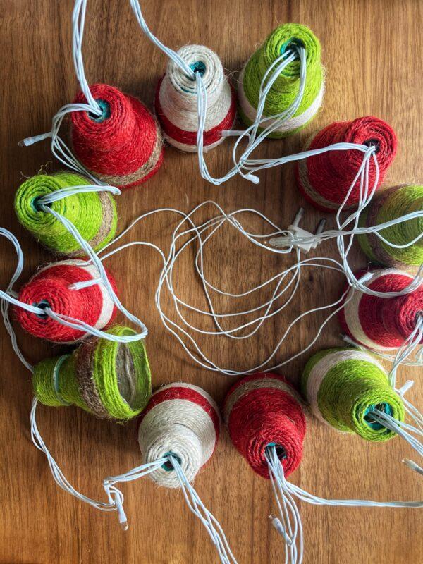 X'Mas/ Christmas Upcycled Bottle Top String Lights - Image 2