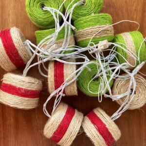 X'Mas Upcycled Bottle Base String Lights