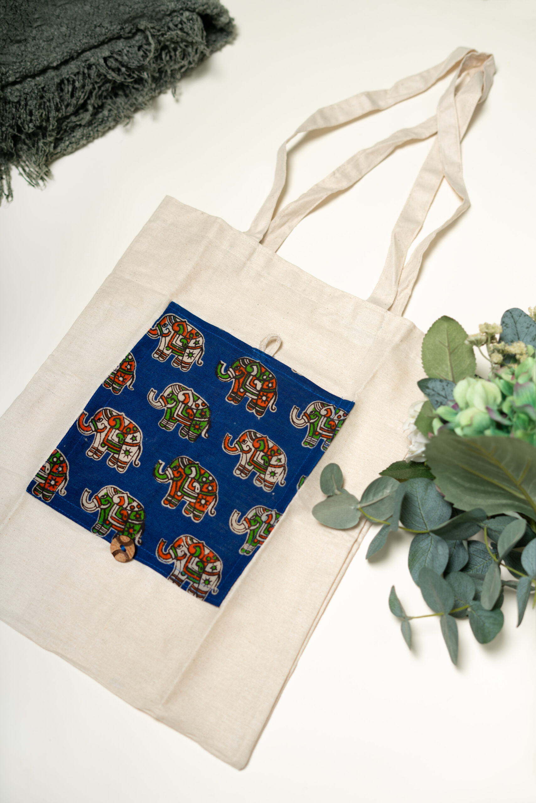 Mathi Kalamkari Tote Bags Handmade in India, Fair Trade, Compassionate  Trade | eBay