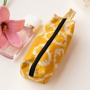 Natural Tie and Dye Pouch