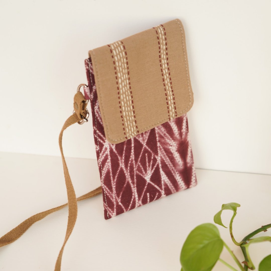 Shibori Mobile Phone Sling Bag - Image 2