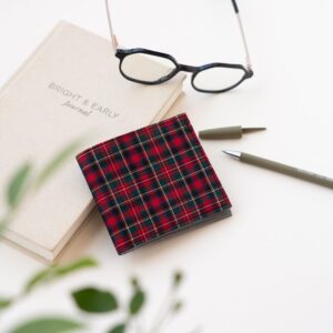 Blockprinted Fabric Wallet - Plaid