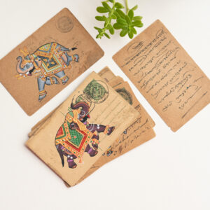 8593 handpainted vintage postcard feat