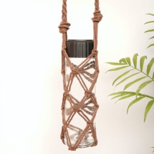 92269 macrame bottle sling holder feat