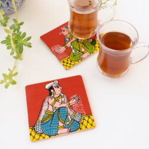 CHR003 Cheriyal wedding coasters set feat