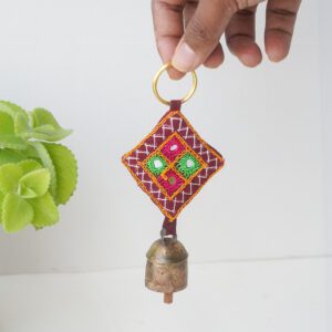Kutch embroidered small keychain