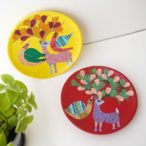Handpainted Gond Plates