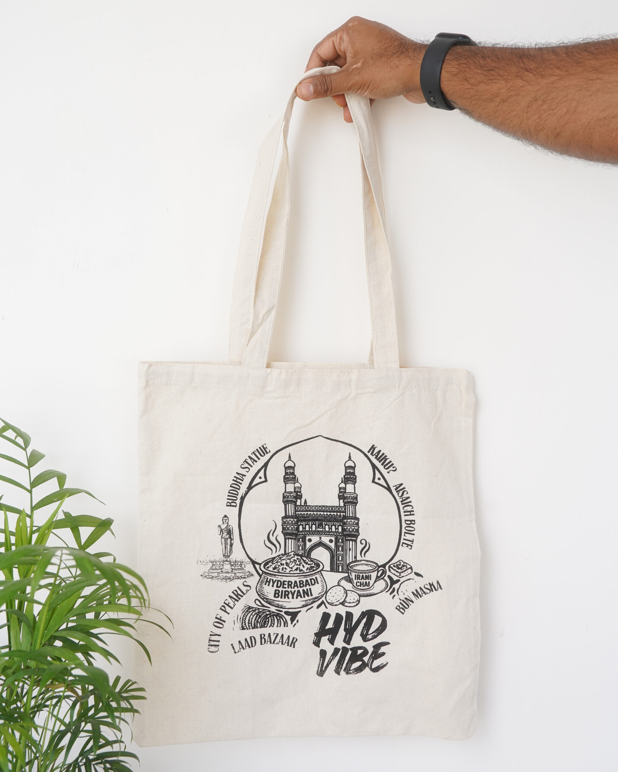 City Vibes: Hyderabad Canvas Tote Bag