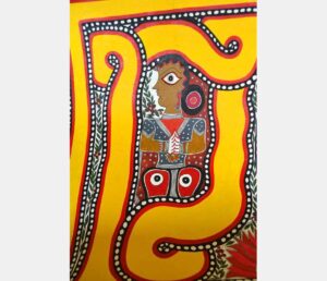 Bharni style of Madhubani painting