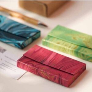 Marbled Visiting Card Holder