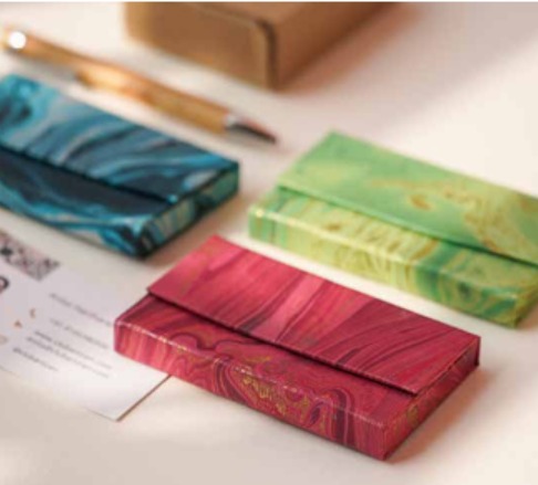 Marbled Visiting Card Holder