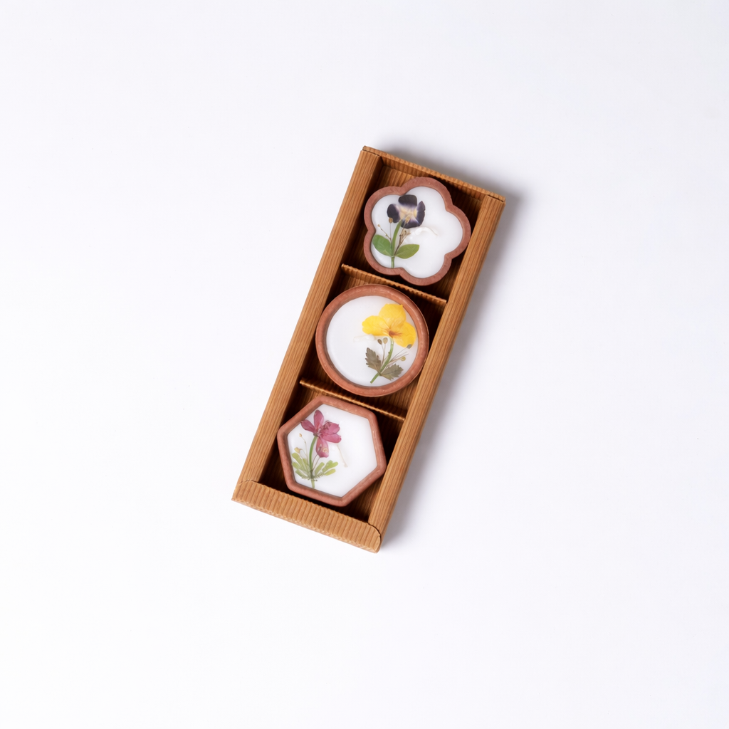 Box of 3 Terracotta Scented Candles
